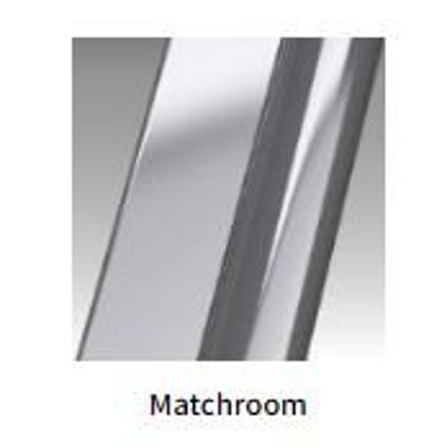 Novellini H style inloopdouche m/schuifdeur re. verstelb. h.glas chr hstyle100d-1b