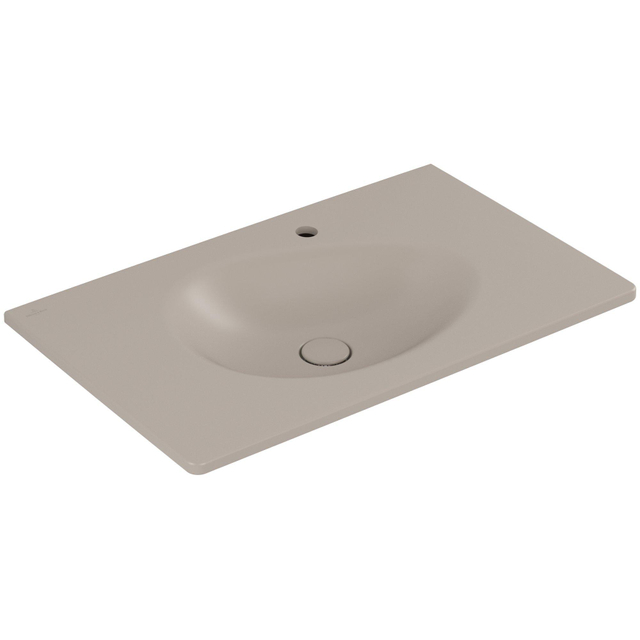 Villeroy & Boch Antao Meubelwastafel - 80 x 50 x 15 cm - Almond CeramicPlus - zonder overloop 4a7581am
