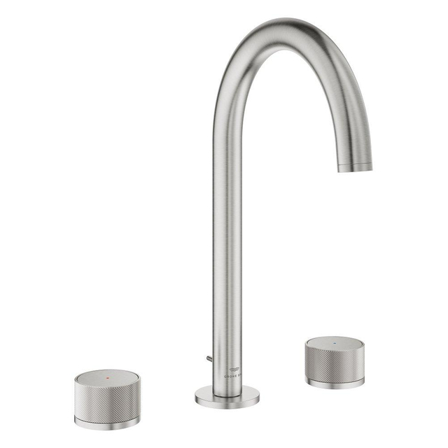 Grohe Atrio private collection wastafelkraan L-size 3gats opbouw supersteel 20595dc0