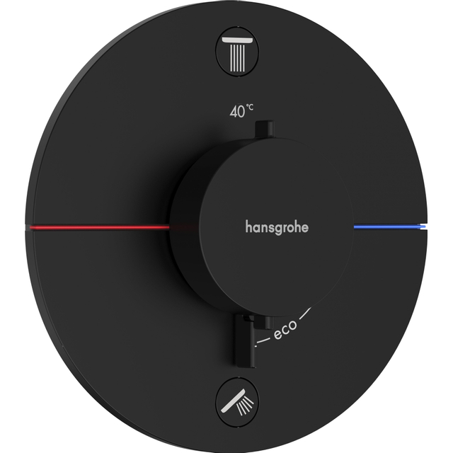 Hansgrohe Showerselect thermostaat inbouw voor 2 functies matzwart 15554670