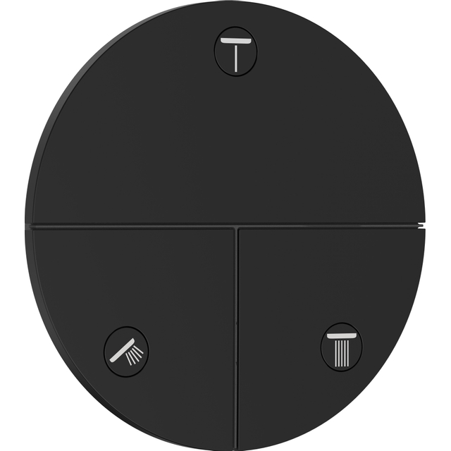 Hansgrohe Showerselect Comfort S stopkraan inbouw voor 3 functies matzwart 15558670