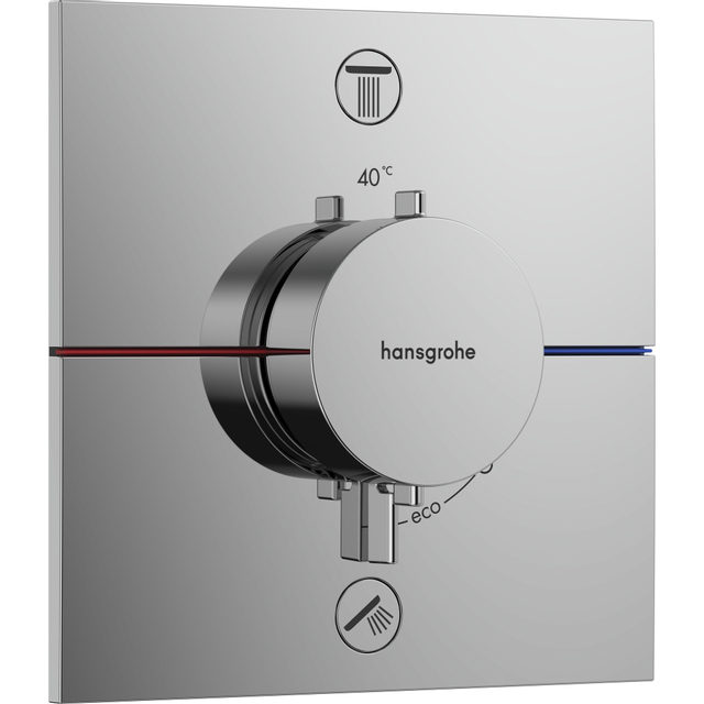 Hansgrohe Showerselect Comfort E thermostaat inbouw voor 2 functies chroom 15578000