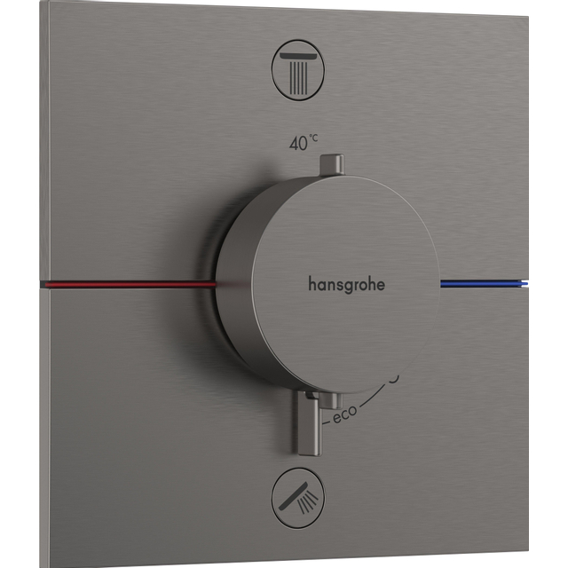 Hansgrohe Showerselect thermostaat inbouw voor 2 functies black chrome 15578340