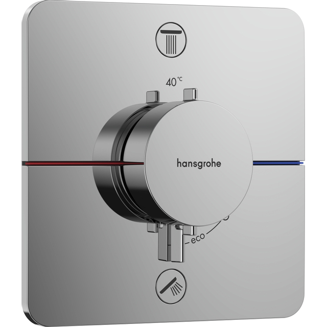 Hansgrohe Showerselect Comfort Q thermostaat inbouw voor 2 functies chroom 15583000