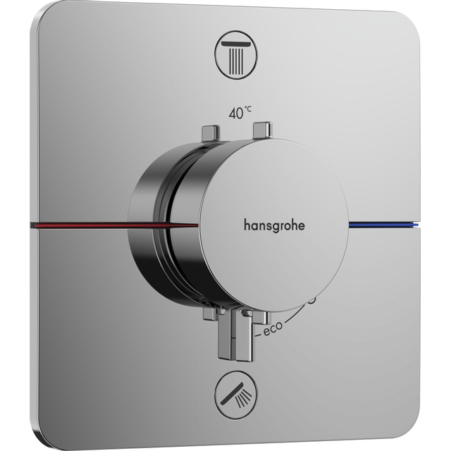 Hansgrohe Showerselect thermostaat inbouw voor 2 functies chroom 15586000