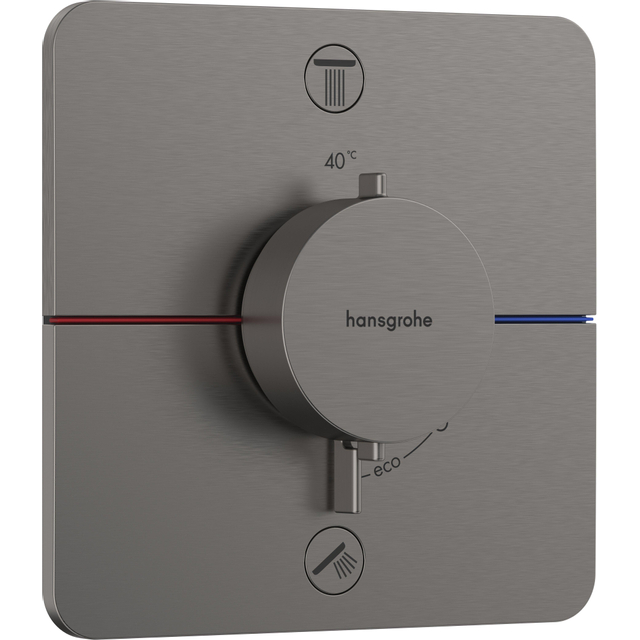 Hansgrohe Showerselect thermostaat inbouw voor 2 functies black chrome 15586340