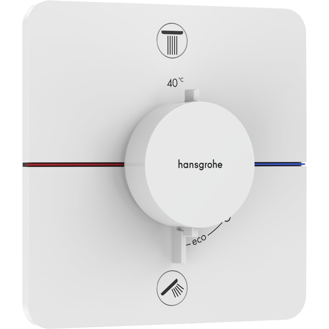 Hansgrohe Showerselect Comfort Q thermostaat inbouw voor 2 functies matwit 15583700