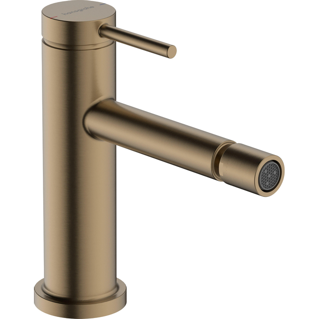 Hansgrohe Tecturis bidetkraan eengreeps met trekwaste brushed bronze 73201140