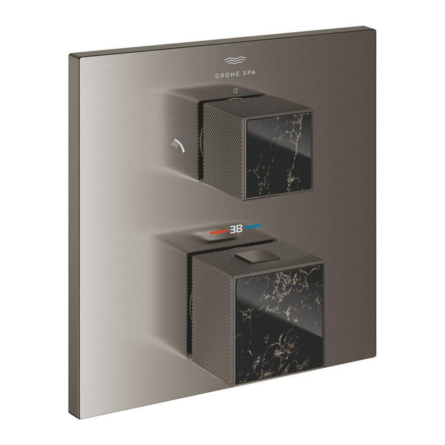 Grohe Grohtherm cube afdekset thermostaat m-omstel v.noir graphite geb. 24430al0