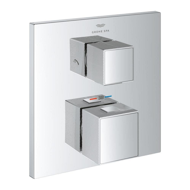 Grohe Grohtherm cube afdekset thermostaat m-omstel chroom 24428000