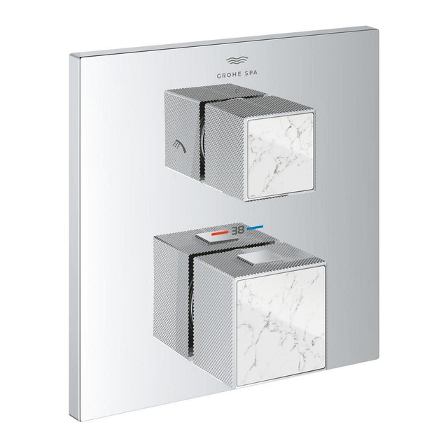 Grohe Grohtherm cube afdekset thermostaat m-omstel white attica 24429000