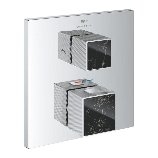 Grohe Grohtherm cube afdekset thermostaat m-omstel vanilla noir 24430000