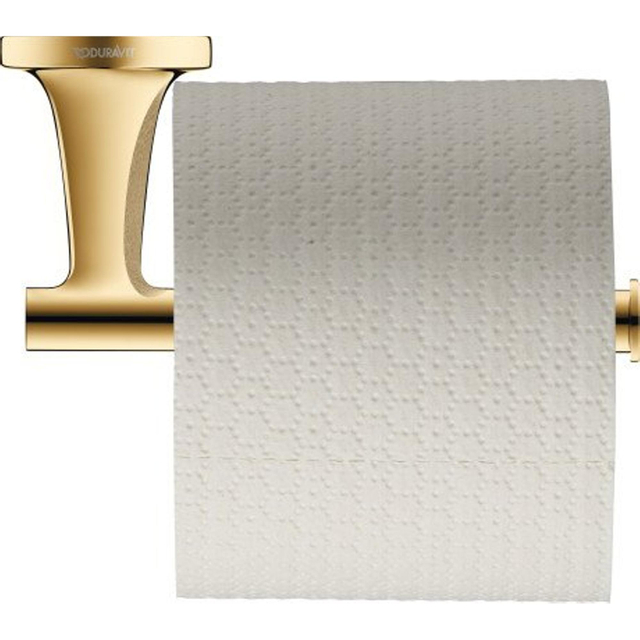 Duravit Starck T Toiletrolhouder zonder klep goud gepolijst 0099373400