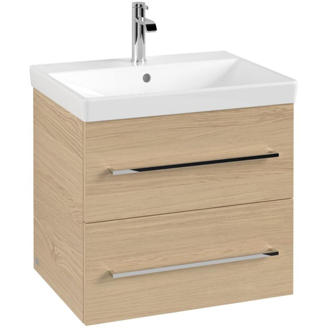 Villeroy & Boch Avento Wastafelonderkast - 2 uittrekladen - 576 x 514 x 484 mm - Nordic Oak A88900VJ