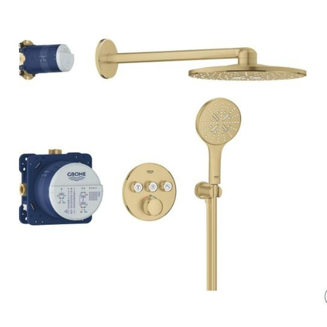 Grohe Grohtherm smartcontrol Perfect showerset cool sunrise geborsteld 34863GN0