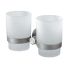 Haceka Kosmos Porte-gobelets double - verre - chrome mat HA402408