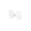 Haceka Kosmos Porte-gobelets double - verre - blanc mat HA402808