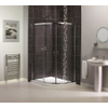 Aqualux Shine douchecabine kwartrond offset 76x90x185cm chroom HA1160480 Aqualux Shine douchecabine kwartrond offset 76x90x185cm chroom HA1160480