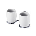 Haceka Allure Porte-gobelets double chrome HA401808
