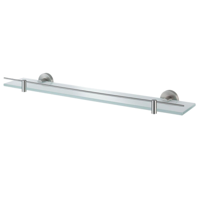 Haceka Kosmos Tablette - 60x12cm - verre - inox brossé