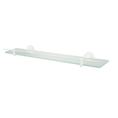 Haceka Kosmos Étagère - 60x12cm - verre - blanc mat HA402801