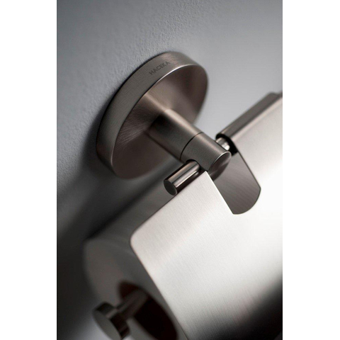 Haceka Pro 2500 Toiletrolhouder met klep rvs SHOWROOMMODEL SHOW26565