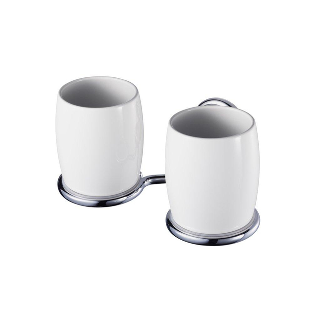 Haceka Allure Dubbele Bekerhouder chroom OUTLETSTORE 1208605