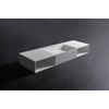 Ideavit Solidpure Lavabo 150x45x20cm rectangulaire sans trou pour robinetterie 1 vasque Solid surface blanc SW85941 Ideavit Solidpure Lavabo 150x45x20cm rectangulaire sans trou pour robinetterie 1 vasque Solid surface blanc SW85941