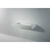 Ideavit Solidsquare Lavabo 90x46x10cm rectangulaire sans trou pour robinetterie 1 vasque Solid surface blanc SW85926