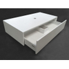 Ideavit Solidplus Meuble sous lavabo 90x46x20cm rectangulaire 1 trou pour robinetterie 1 tiroir sofclose Solid surface blanc SW85895 Ideavit Solidplus Meuble sous lavabo 90x46x20cm rectangulaire 1 trou pour robinetterie 1 tiroir sofclose Solid surface blanc SW85895