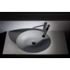Ideavit Solidthin lavabo à poser 60x40x14.5cm ovale 0 trous de robinet 1 cuve Solid surface gris clair SW85908