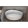Ideavit Solidharmony vrijstaand bad 175x100cm Solid surface mat wit SW97008 Ideavit Solidharmony vrijstaand bad 175x100cm Solid surface mat wit SW97008