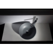 Ideavit Solidthin vasque à poser 39x39x14.5cm ronde 0 trous de robinet 1 cuve Solid surface gris foncé SW85904
