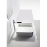 Ideavit Solidthin QR Lavabo à poser 40x40x12.5cm Solid surface blanc mat SW97027