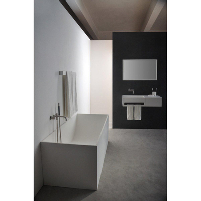 Ideavit Solidstar Baignoire îlot 170x72cm rectangulaire Solid surface blanc