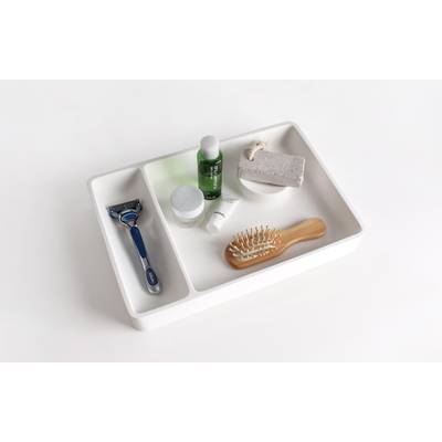 Organisateur Ideavit Solidplate 32x22x4,5cm solid surface mat blanc