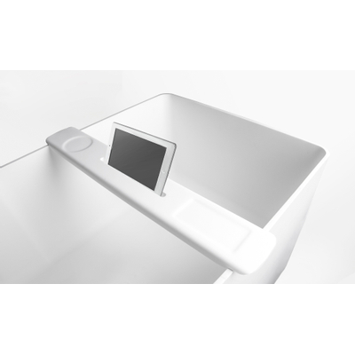 Ideavit Solidfelix Ipadhouder voor bad 77x12x2.4cm Solid surface mat wit SHOWROOMMODEL