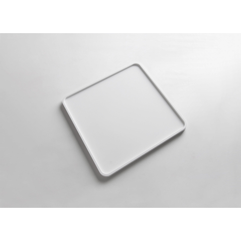 Ideavit Solidmac plateau 25x25x1.2cm Solid surface mat wit SW97000