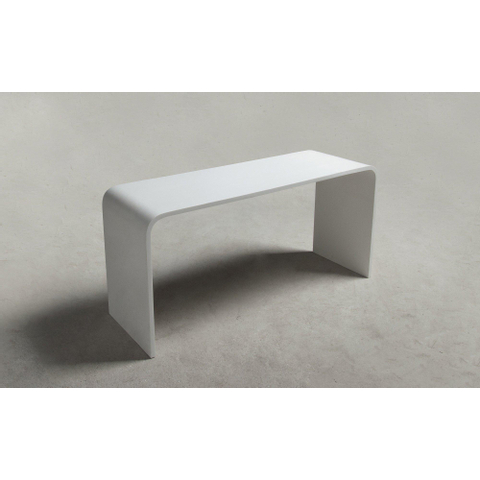 Ideavit Solidtondo Table 90x30x43cm Solid surface blanc mat SW96995