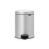 Brabantia Pedaalemmer - 5 liter - newIcon kunststof binnenemmer - metallic grey SW237260