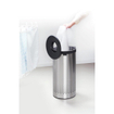 Brabantia Panier à linge 35L Selector avec couvercle synthétique dark grey et sac à linge amovible Matt Steel SW237299