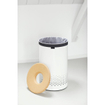 Brabantia Wasbox - 60 liter - kurkendeksel - uitneembare Waszak - white SW237308