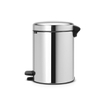 Brabantia pedaalemmer 5 liter newIcon met kunststof binnenemmer brilliant steel OUTLETSTORE STORE26117