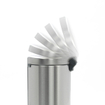 Brabantia Poubelle à pédale 5L avec seau intérieur synthétique Matt Steel SW237265