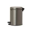 Brabantia NewIcon Poubelle à pédale - 5 litres - seau intérieur en plastique - platine SW237262