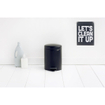 Brabantia poubelle à pédale 5 litres newIcon avec compartiment intérieur en synthétique noir mat SW237263