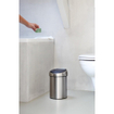 Brabantia Afvalemmer - wand - 3 liter - touch bin kunststof binnenemmer - matt steel fingerprint proof SW237279