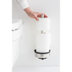 Brabantia Profile Porte-rouleaux de papier toilette - 3 rouleaux - avec support - acier mat SW237215