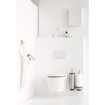 Brabantia Profile Porte-rouleau toilette - avec couvercle - profile matt steel SW237205
