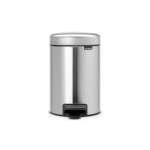 Brabantia Newlcon Poubelle à pédale 3L Avec seau intérieur synthétiqueMatt Steel SW237252